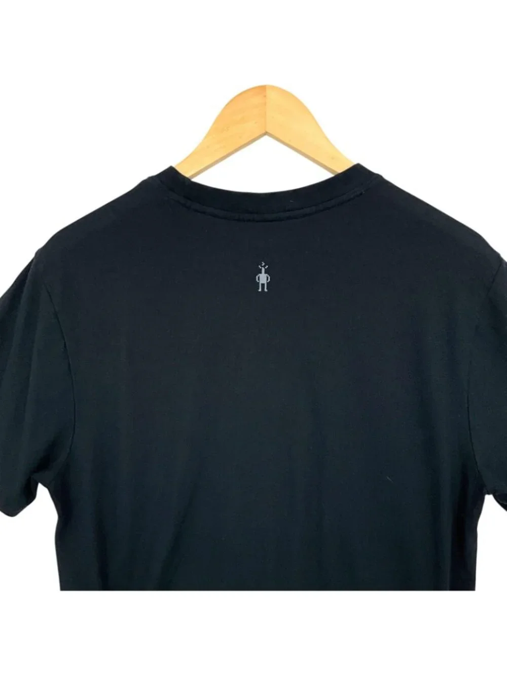 Smartwool Night Camp Graphic Tee Shirt Unisex Medium Black Merino Cotton Outdoor